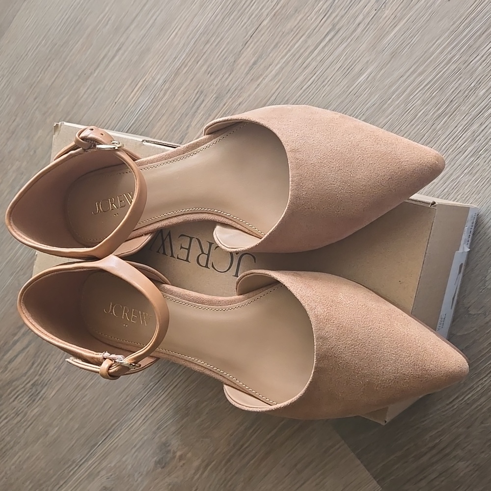 J. Crew Factory Women's Ankle Strap Flats Size 8 - Picture 2 of 6